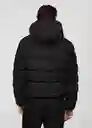 Abrigo Anorak Turin Negro Talla XL Hombre Mango