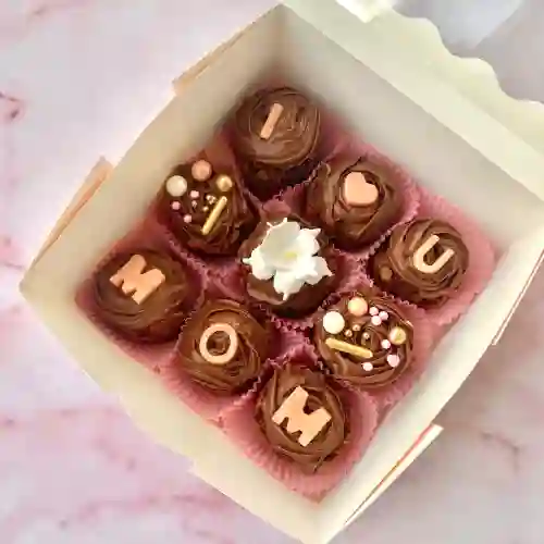 I Love You Mom Baby Brownie Box