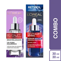 Combo L'Oréal Paris Serum Ácido Hialurónico + Serum Retinol