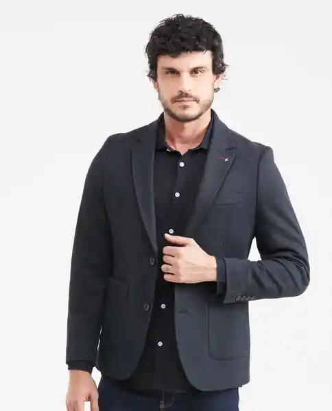 Blazer Smart Negro Sombrío Ultra Oscuro Talla M Chevignon