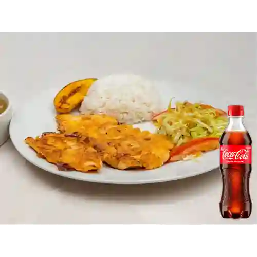 Combo Pechuga a la Milanesa +Cocacola Orig 400ml