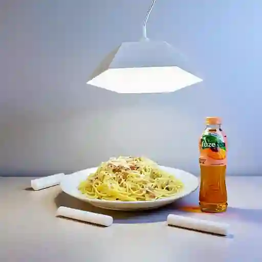 Combo Espagueti Carbonada + Fuze Negro Durazno 400 ml