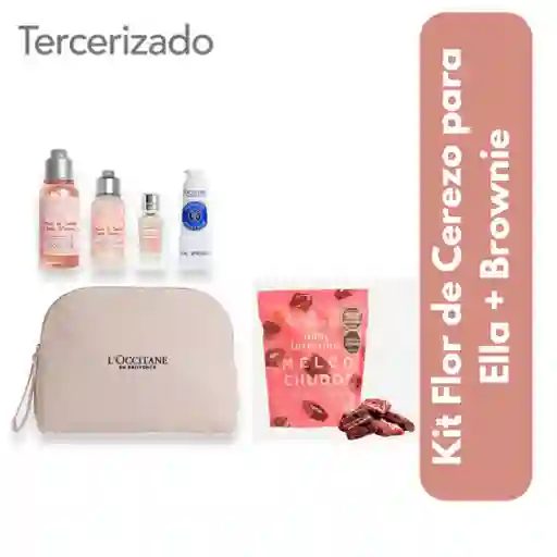 Combo Kit Flor de Cerezo para Ella + Mini Brownie Red Velvet