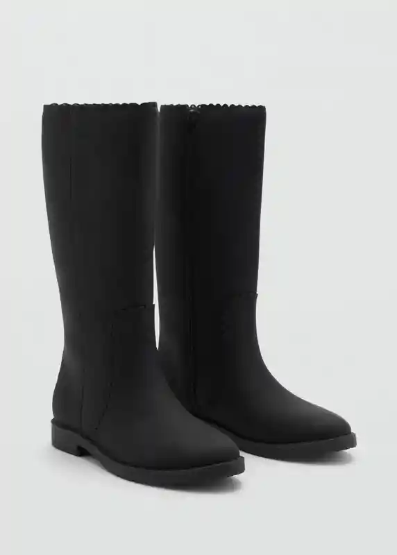 Botas Susan Negro Talla 37 Niñas Mango