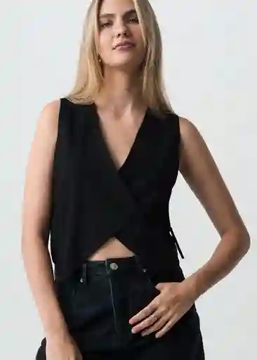 Camisa Alana Mujer Negro Puro Ultraoscuro T S 012G358 Naf Naf