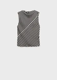 Blusa Dunia Negro Talla M Mujer Mango