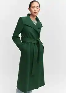 Abrigo Sirenita Verde Talla L Mujer Mango