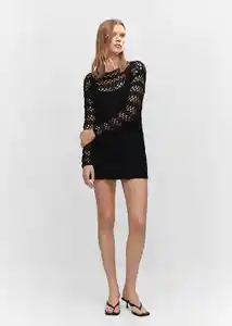 Vestido Toma Negro Talla S Mujer Mango