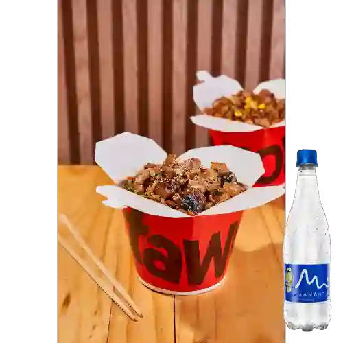 Combo Wok Korean + Manantial Sin Gas 600 ml