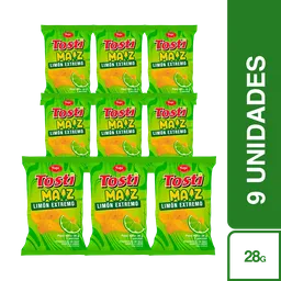 9 x Pasabocas Maiz Limon Extremo