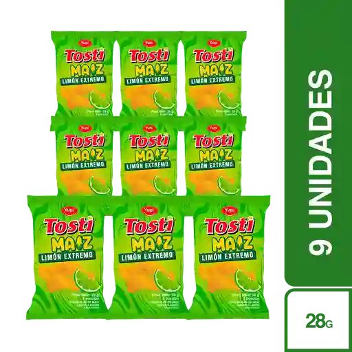 9 x Pasabocas Maiz Limon Extremo