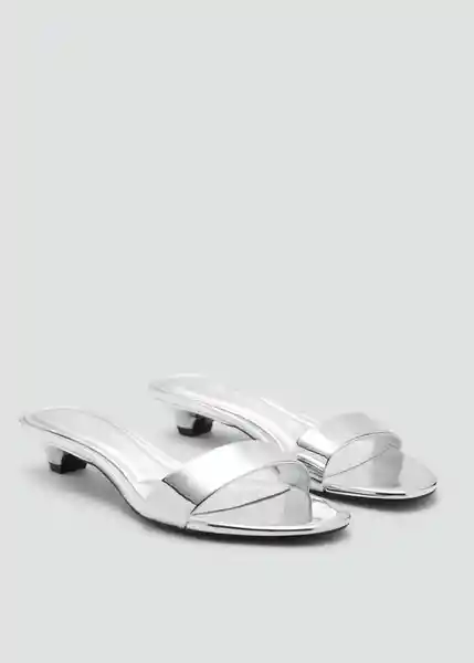 Sandalias Ana Plata Talla 42 Mujer Mango