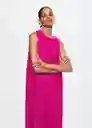 Vestido Verona-A Fucsia Talla M Mujer Mango