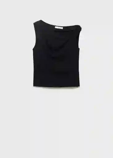 Top Riga Negro Talla S Mujer Mango