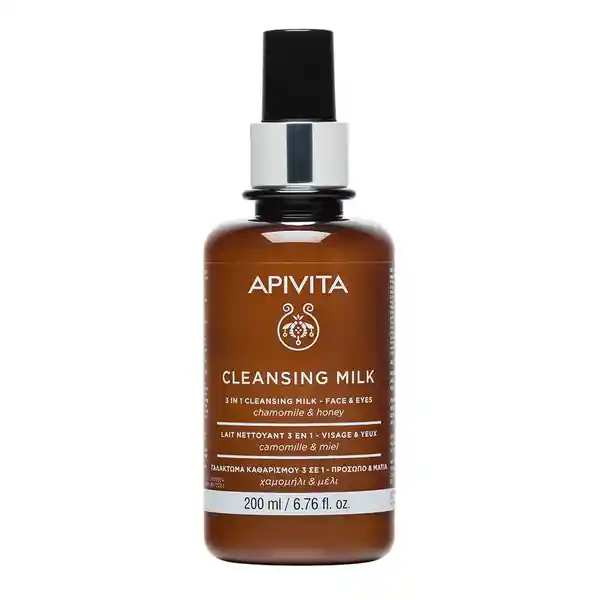 Apivita Limpiadora Cleansing Milk 3 In 1 Face & Eyes