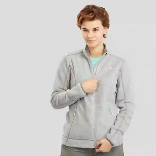 Quechua Saco Polar de Senderismo Para Mujer Gris Talla S