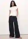 Jean Ona Tejano Oscuro Talla 38 Mujer Mango