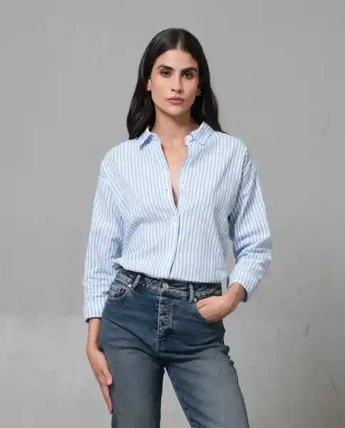 Camisa Mujer Azul M 210 210G001_AZU164020 Rifle