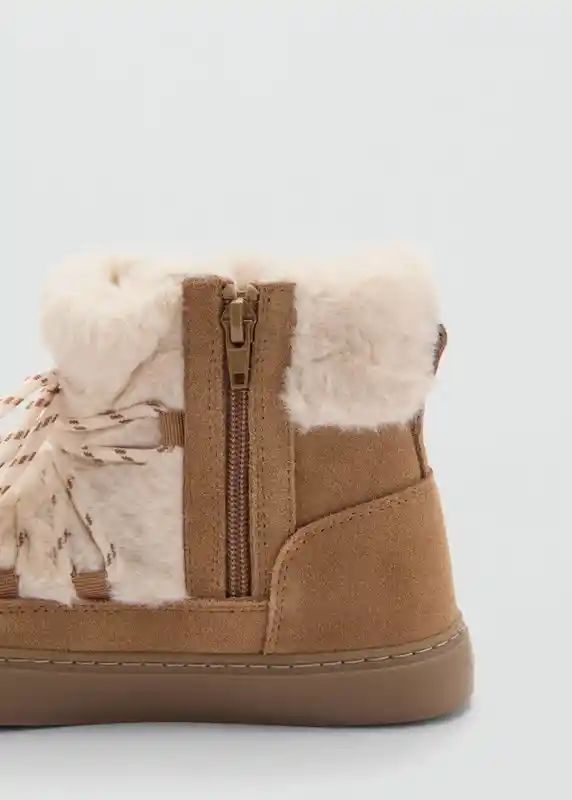 Botines Zuric Camel Talla 36 Niñas Mango