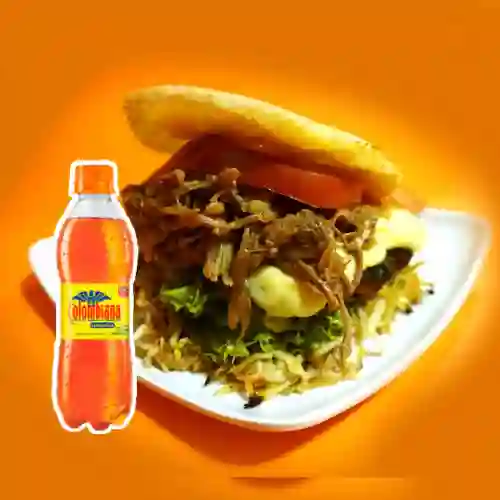 Combo Arepaburger Carne Pollo+colombiana
