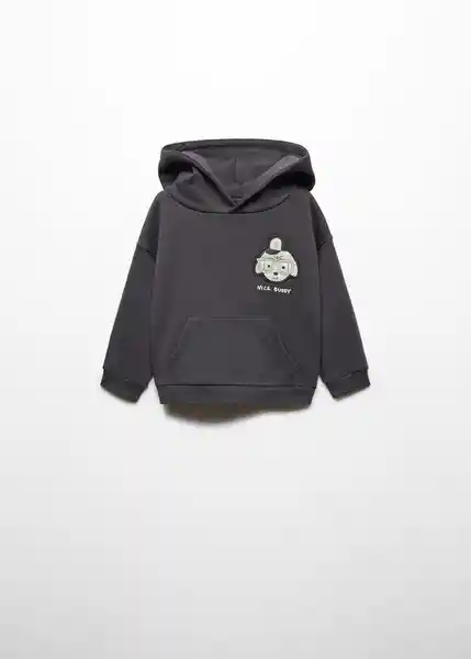 Sudadera Dog Niños Antracita Talla 70 Mango