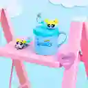 Taza Con Pitillo de Serie Las Chicas Superpoderosas Azul Miniso