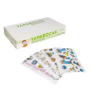 Nesd Tapabocas Termosellado Medico Estampado Infantil Nino