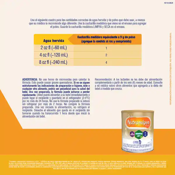 Fórmula Infantil Especializada Nutramigen con LGG 357 g
