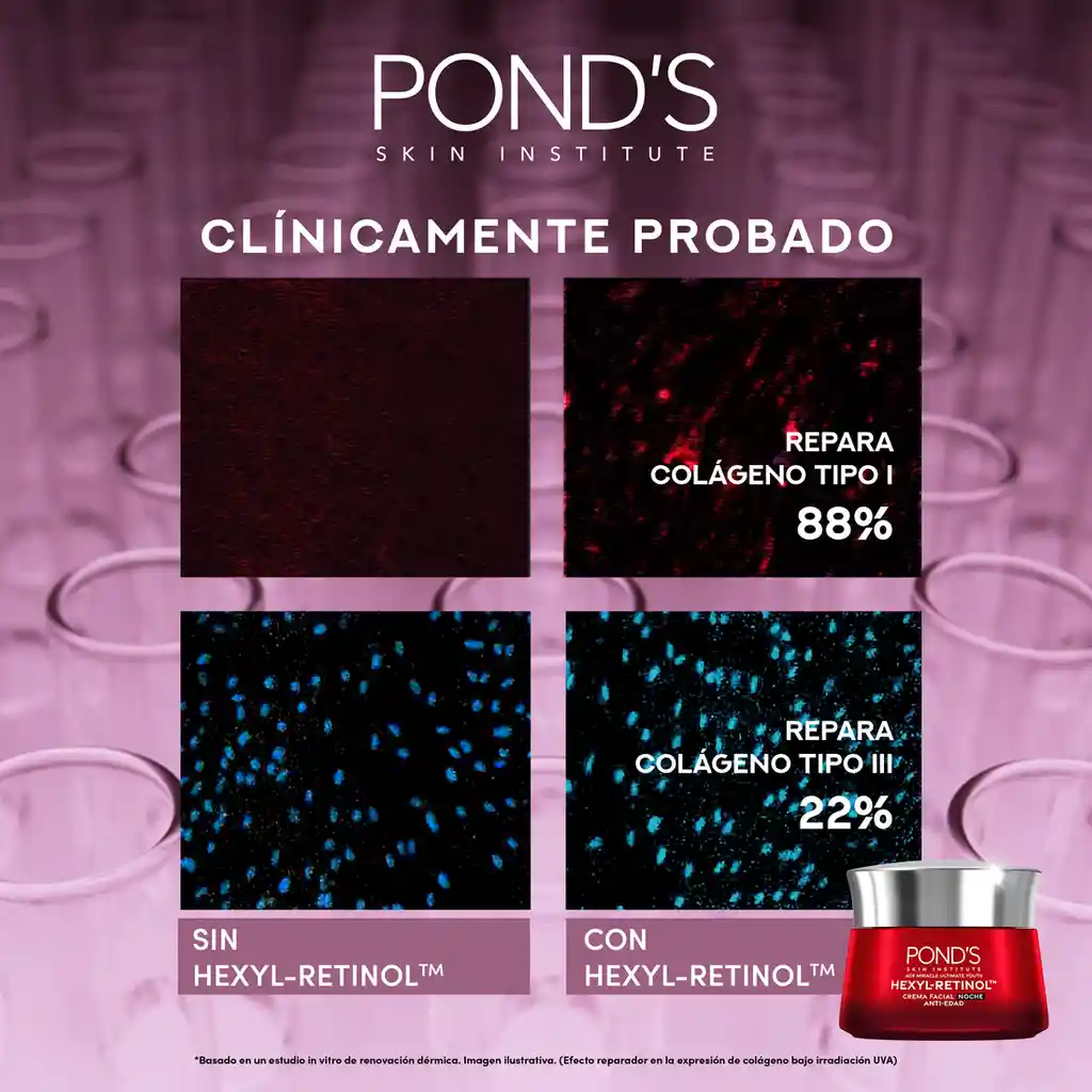 Crema Antiedad Noche Ponds Age Miracle con Hexyl-Retinol 50g