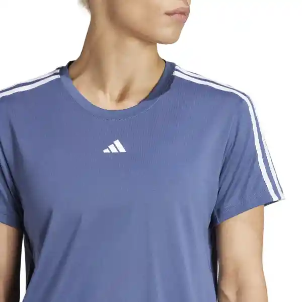 Adidas Camiseta Tr-es 3s T Para Mujer Azul Talla M