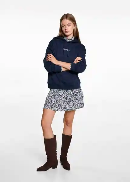 Buzo Sudadera Lazy Navy Talla 18 Teen Niñas Mango