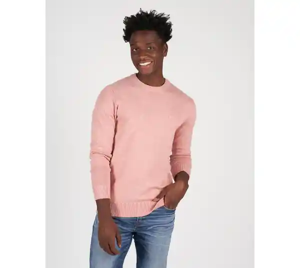 Suéter Tejido Hombre Rosado Talla LARGE American Eagle