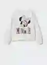 Sudadera Minnie Offwhite Talla 06 Niñas Mango