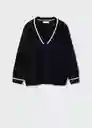 Saco Jersey Versi Negro Talla XL Mujer Mango