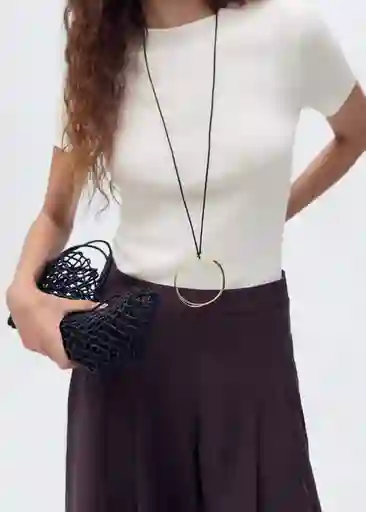 Jersey Camel Blanco Talla XS Mujer Mango