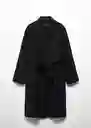 Abrigo Cuca Negro Talla 18 Mujer Mango