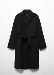 Abrigo Cuca Negro Talla 18 Mujer Mango