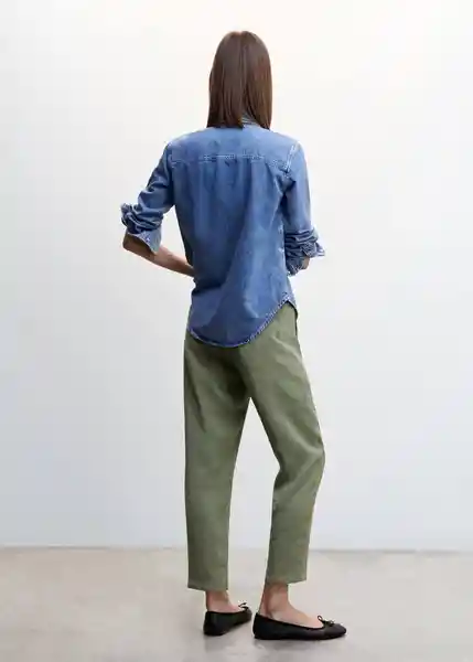 Pantalón Marais4-H Khaki Talla XS Mujer Mango