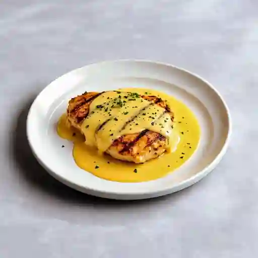 Filete De Pollo En Salsa 3 Quesos Y To...