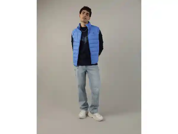 Chaleco Hombre Azul Rey Talla Large American Eagle