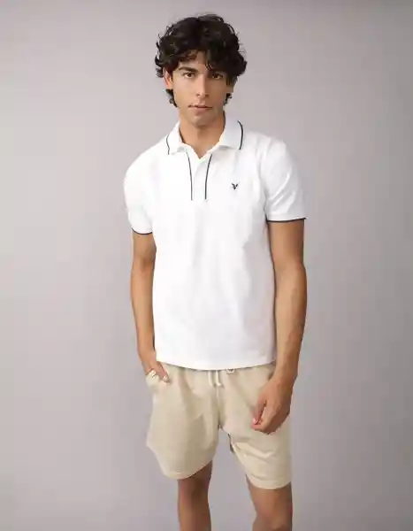 Polo Hombre Blanco Talla Large 4559100 American Eagle