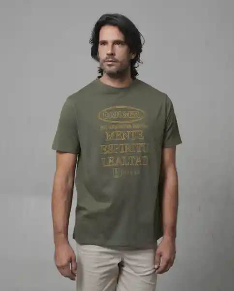 Camiseta Hombre Verde Talla XL 109G105_VER180322 Rifle