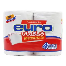 Euromax Papel Higiénico Megarrollo Triple Hoja