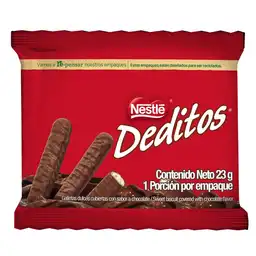 Galletas dulces DEDITOS cubiertas con sabor a chocolate x 23g