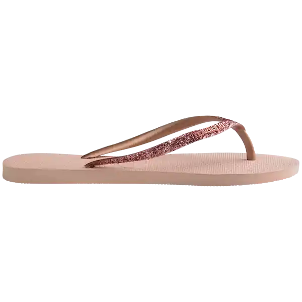 Sandalias Ballet Glitter Rosa Dorado Talla 40 4146975 Havaianas