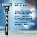 GILLETTE Mach3 Cartucho para Máquina de Afeitar 10 Repuestos con 3 Cuchillas para Afeitar la Barba Afeitado al Ras Afeitadora para Hombre