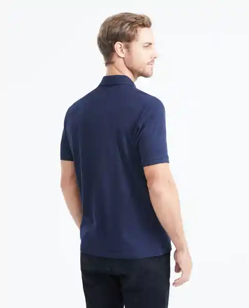 Camiseta Polo Knob Details Azul Dark Ultraoscuro T. S Chevignon