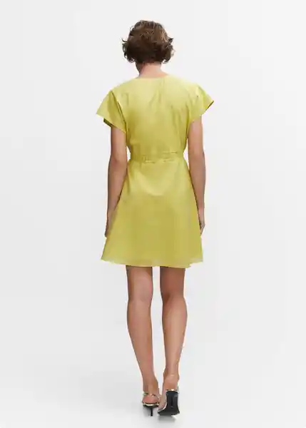 Vestido Tulipa Lima Talla S Mujer Mango