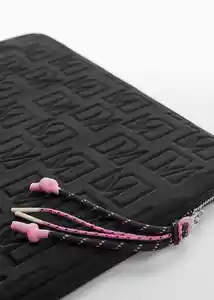 Funda Canela Negro Mujer Mango