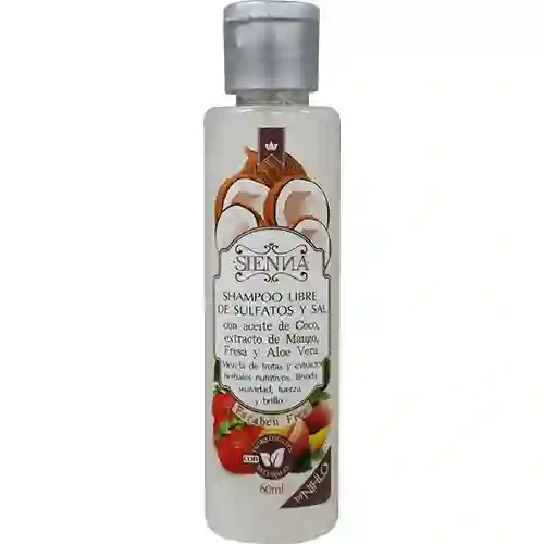 Sienna Shampoo con Aceite de Coco Extracto de Mango-Fresa y Aloe